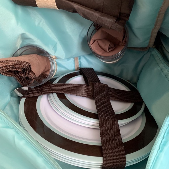 Picnic Wenzel Tote Bag Set for 4 Persons - Picture 5 of 12